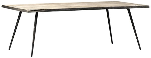 Dovetail Furniture Velez Sandblast Grey/Distressed Black Coffee Table-0