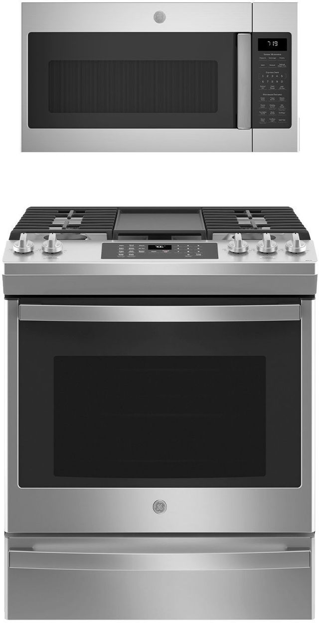 GE® 2 Piece Stainless Steel Kitchen Package