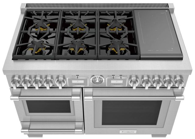 Thermador® Grand® 48" Stainless Steel Professional Dual Fuel Steam Range 1