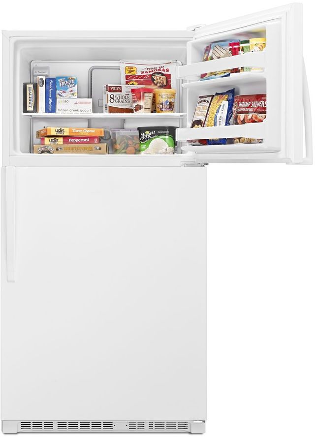 Whirlpool® 20.5 Cu. Ft. Monochromatic Stainless Steel Top Freezer Refrigerator 14