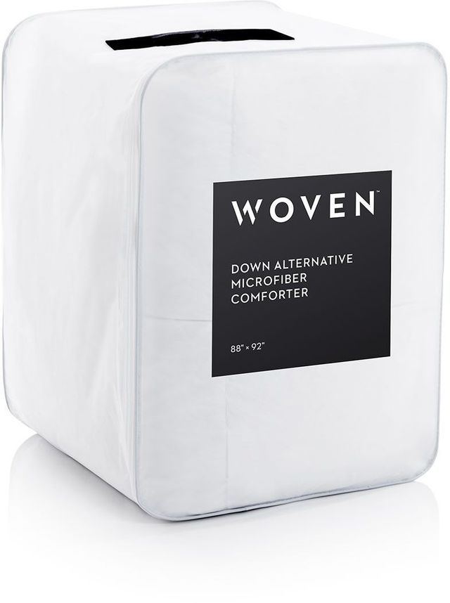 Malouf® Woven™ White Oversized King Down Alternative Microfiber Comforter 1