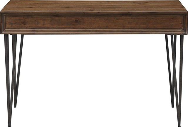 Coast2Coast Home™ Accents by Andy Stein Oxford Black/Distressed Brown Writing Desk/Console Table-2
