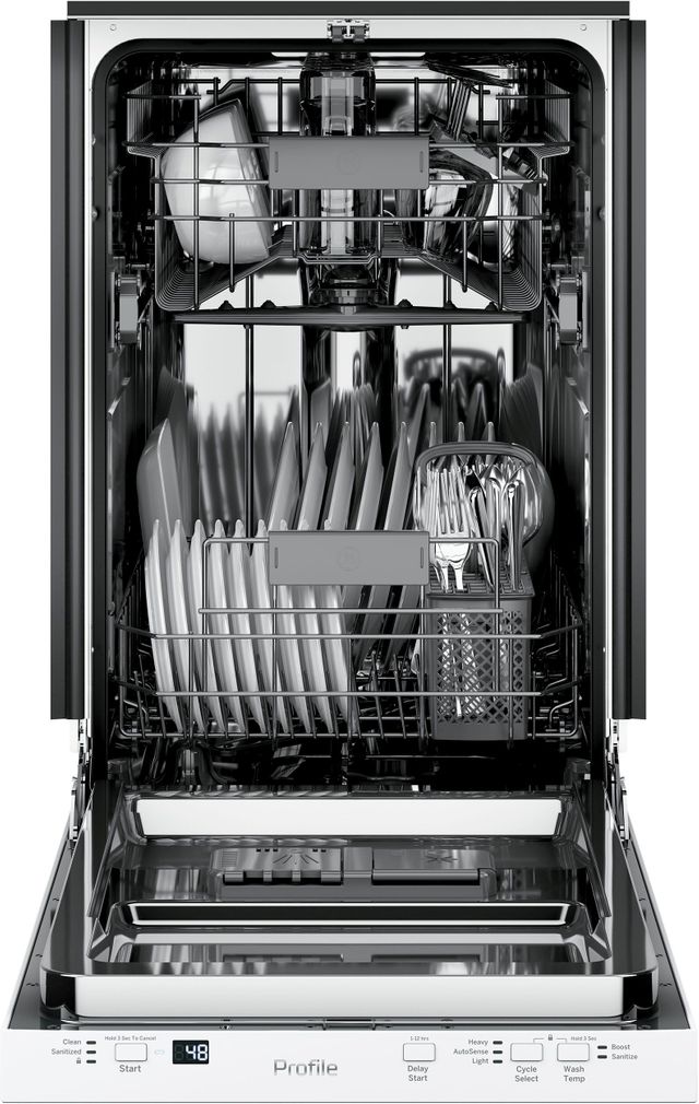 GE Profile™® 18" White Built In Dishwasher-2