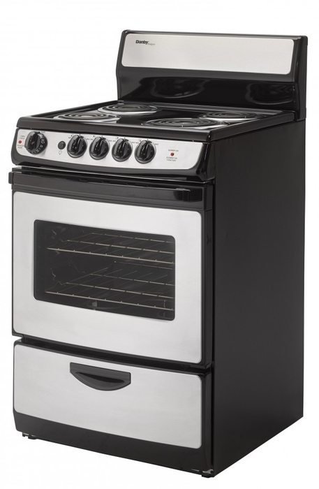 Danby® 24" Freestanding Electric Range-Black and Stainless Steel 2