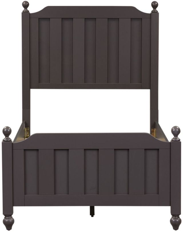 Liberty Cottage View Dark Gray Youth Twin Headboard and Footboard
