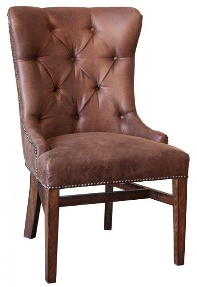 International Furniture Direct Terra 2-Piece Brown Side Chairs Set
