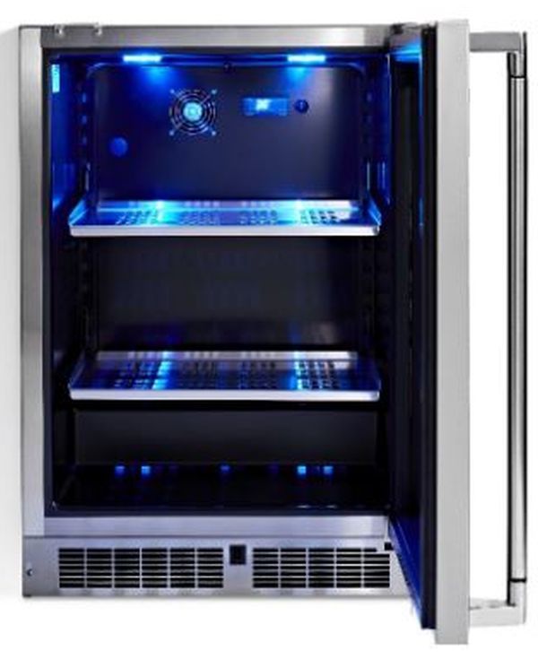 Lynx® 24" Stainless Steel Outdoor Glass Door Refrigerator-1
