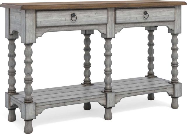 Flexsteel® Plymouth® Distressed Graywash Sofa Table 0