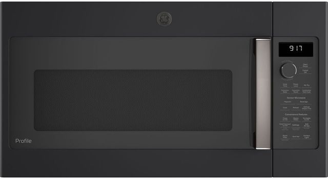 GE Profile™ 1.7 Cu. Ft. Black Slate Over The Range Microwave