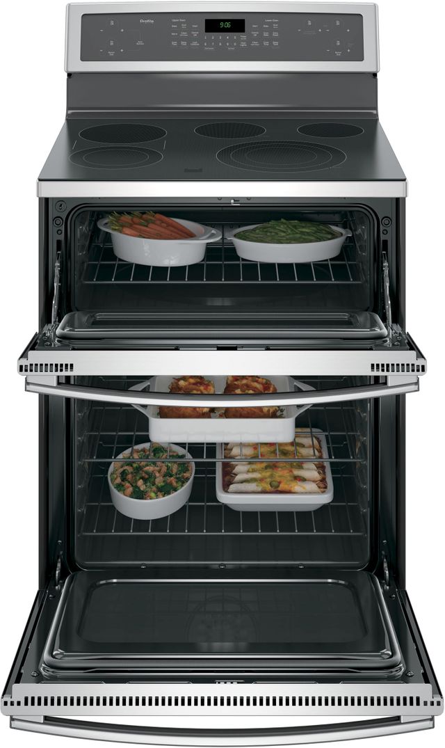 GE Profile™ Series 30" Stainless Steel Free Standing Double Oven Electric Range 2