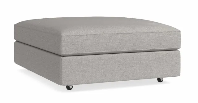 Bassett® Furniture Danbury Gray Medium Square Storage Ottoman