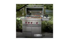 Wolf® 42" Built In Grill With 42" Stainless Steel Cart