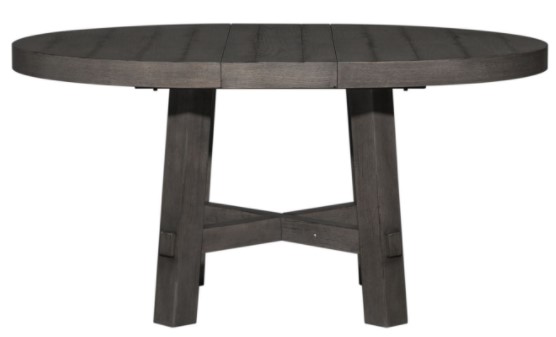 dark grey farmhouse table