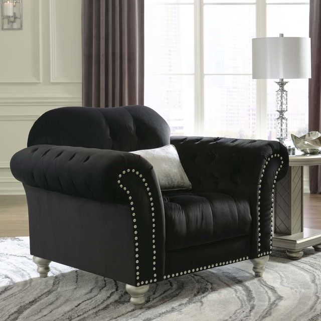 Signature Design by Ashley® Harriotte Black Chair 4