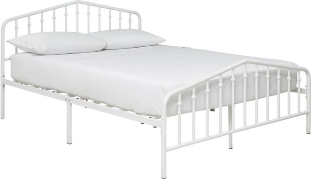 Signature Design by Ashley® Trentlore White Queen Metal Bed 4