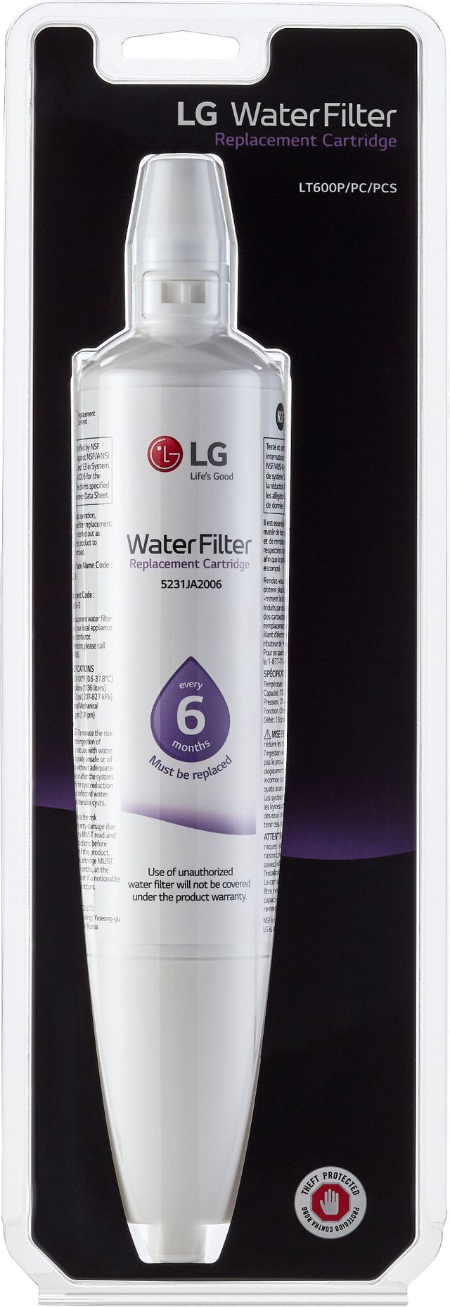 LG Replacement Refrigerator Water Filter-LT600P-3