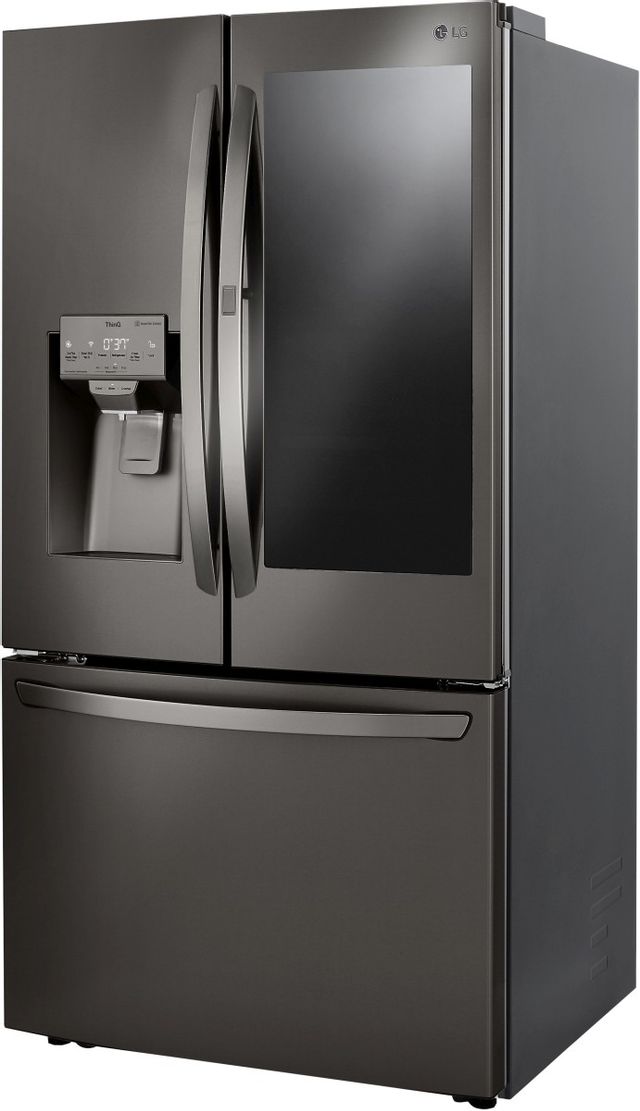 LG 23.5 Cu. Ft. PrintProof™ Black Stainless Steel Counter Depth French Door Refrigerator 3