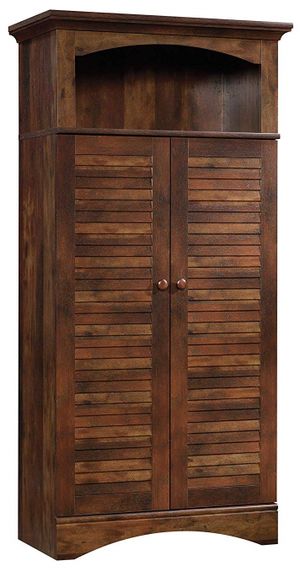 Sauder Harbor View Storage Cabinet in Salt Oak - Sauder 423660