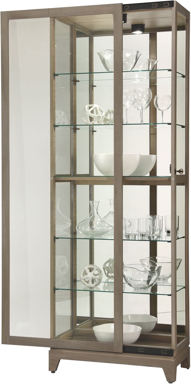 Howard Miller® Luke VI Aged Grey Curio Cabinet 1