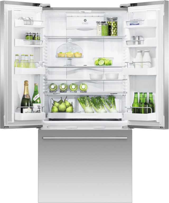 Réfrigérateur à portes françaises à profondeur de comptoir de 32 po Fisher Paykel® de 16,9 pi³ - Acier inoxydable 1