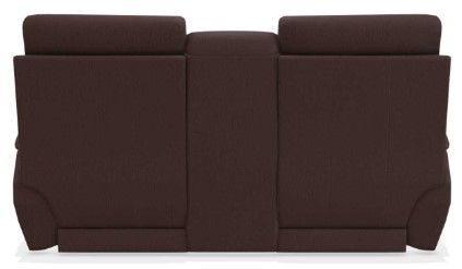 La-Z-Boy® Talladega Chestnut Leather Power Reclining Loveseat with Headrest and Console 27