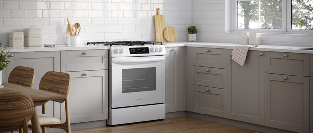 Frigidaire® 30" White Freestanding Gas Range with Front Controls 6