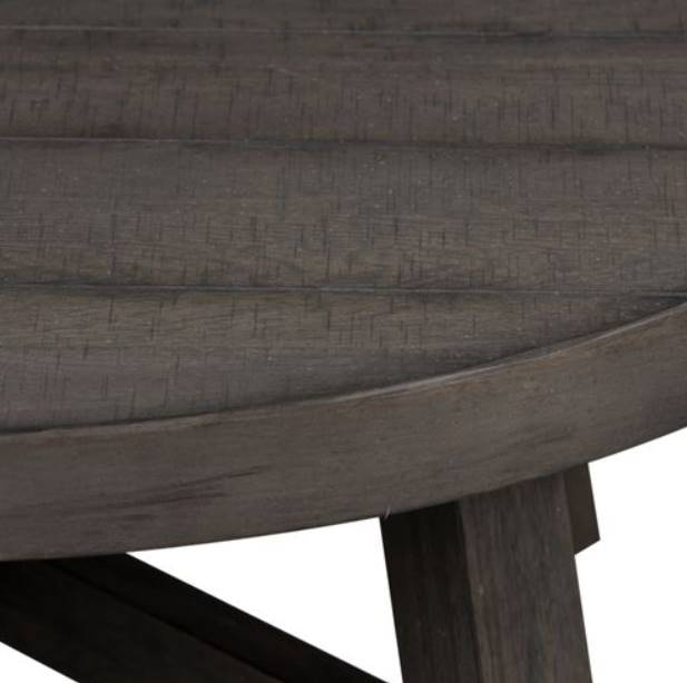 Liberty Modern Farmhouse Dusty Charcoal Splay Leg Cocktail Table ...