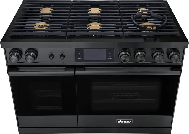 Dacor® Contemporary 48" Graphite Stainless Steel Pro Dual Fuel Steam Range 2