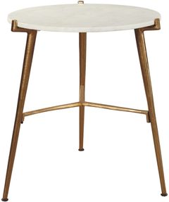 Signature Design by Ashley® Chadton White/Gold Accent Table