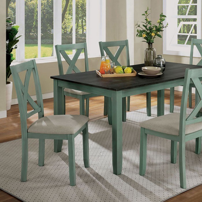 dining table set green