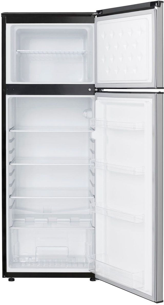 Danby® 7.3 Cu. Ft. Black/Stainless Steel Top Freezer Refrigerator 1