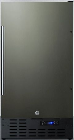 Summit® 2.7 Cu. Ft Black Stainless Steel Under the Counter Refrigerator