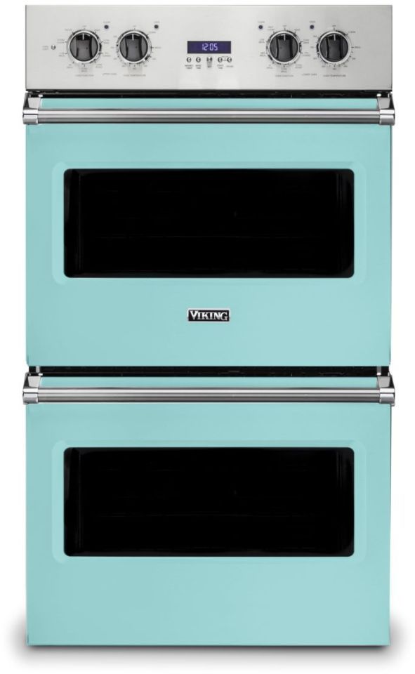 Viking® 5 Series 30" Bywater Blue Professional Built In Double Electric Select Wall Oven