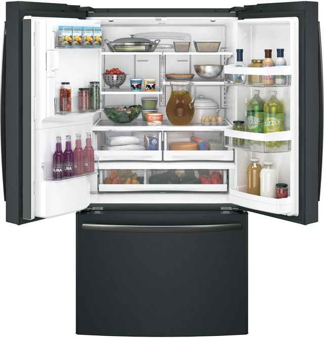 GE ® Adora Series 27.7 Cu. Ft. French Door Refrigerator-Black Slate 3