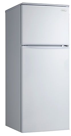 9.1 Cu. Ft. Top Freezer Apartment-Size Refrigerator / Manual Defrost / 2 Slide-Out Shelves / Crisper/ White