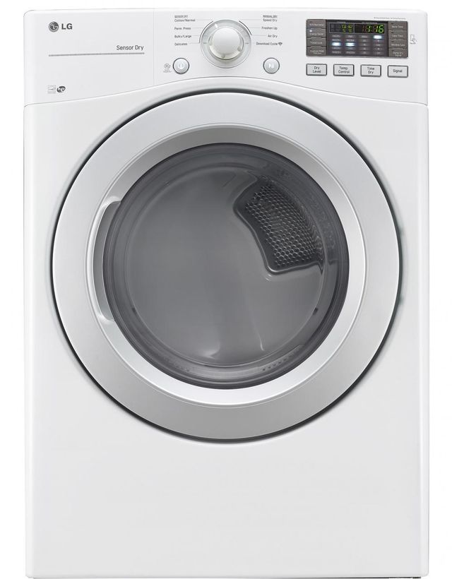 LG Front Load Electric Dryer-White