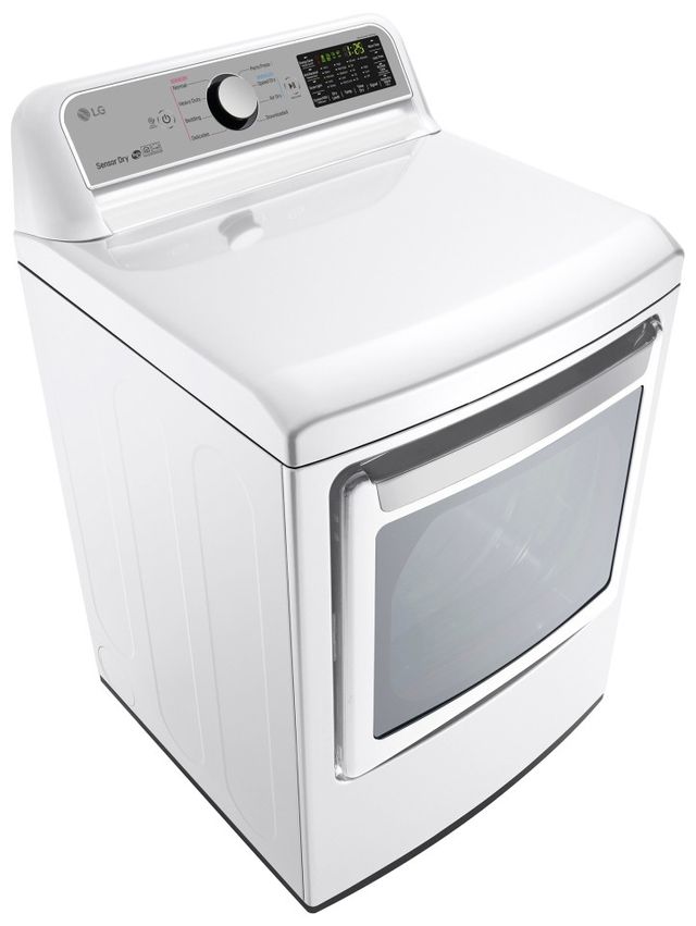 LG Front Load Electric Dryer-White 3