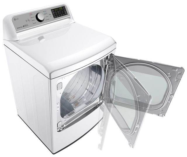 LG Front Load Electric Dryer-White 4
