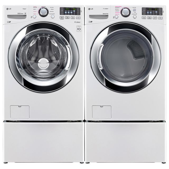 LG Front Load Electric Steam Dryer-White 2