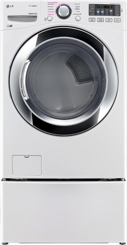 LG Front Load Electric Steam Dryer-White 3