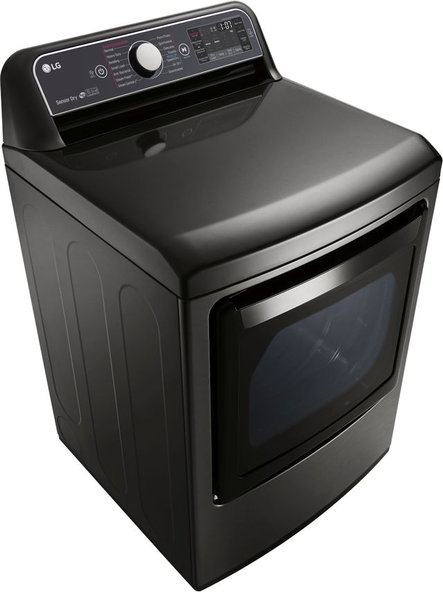 LG 7.3 Cu. Ft. Black Stainless Steel Front Load Electric Dryer 5