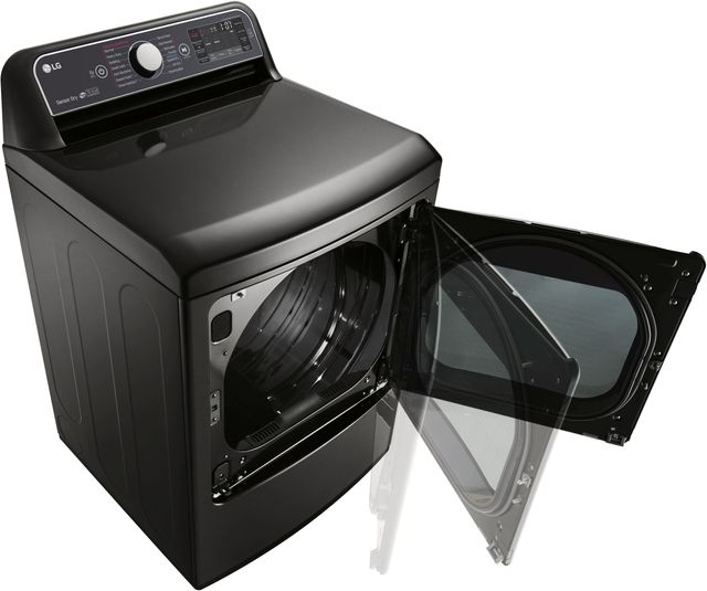 LG 7.3 Cu. Ft. Black Stainless Steel Front Load Electric Dryer 7
