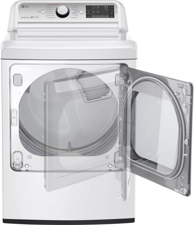 LG 7.3 Cu. Ft. White Front Load Electric Dryer-1