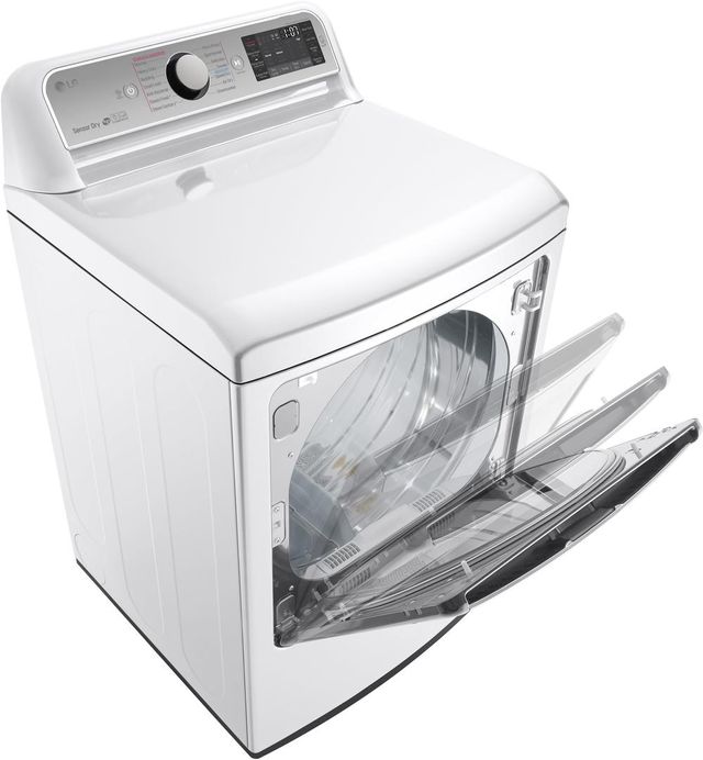 LG 7.3 Cu. Ft. White Front Load Electric Dryer 25