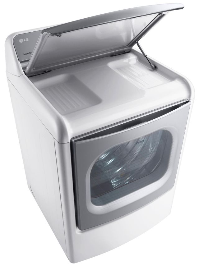 LG Front Load Electric Dryer - White 4