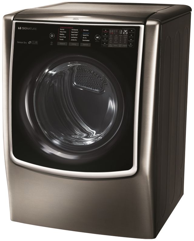 LG Signature 9.0 Cu. Ft. Black Stainless Steel Front Load Electric Dryer 6