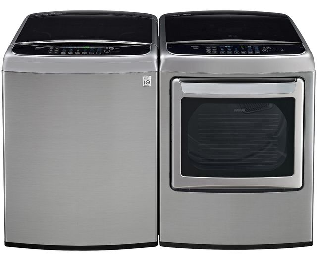 LG Front Load Electric Dryer-Graphite Steel 5