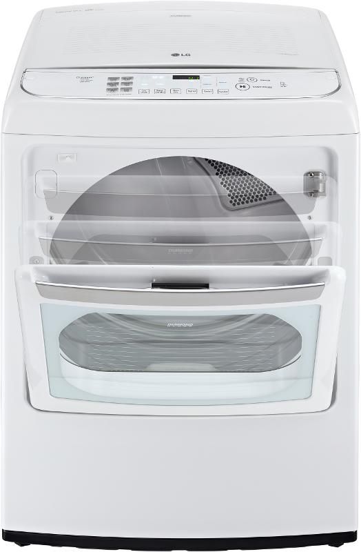 LG Front Load Electric Dryer-White 1