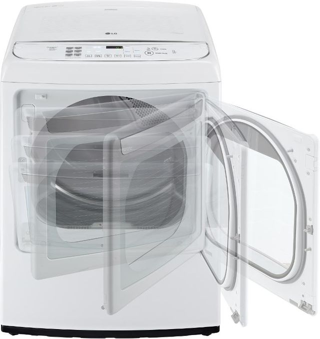 LG Front Load Electric Dryer-White 2