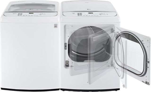 LG Front Load Electric Dryer-White 5
